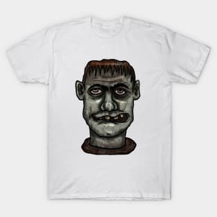 Creepy Guy Face Halloween Spooky Art by Cherie's Art(c)2021 T-Shirt